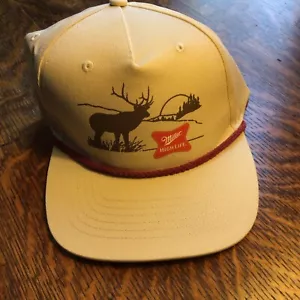 New Miller High Life Outdoors Snap Back Trucker Hat Junk Food Clothing - Picture 1 of 7