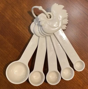 Paula Deen Vintage Measuring Spoons Rooster Chicken Set - Picture 1 of 4