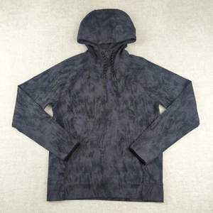 Old Navy Active Dynamic Fleece Hoodie Mens S Small Gray Camo 4 Way Stretch - Picture 1 of 14
