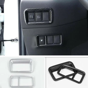 For Toyota CHR C-HR 2016-2022 Carbon Fiber Headlight Switch Button Cover Trim 2P - Picture 1 of 9