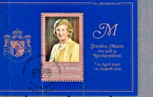 Liechtenstein Block from 2022 Princess Marie oo - Picture 1 of 1