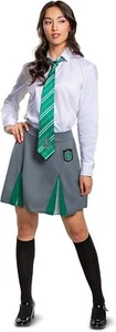 Slytherin Skirt Harry Potter Wizard Fancy Dress Up Halloween Adult Costume - Picture 1 of 14