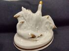 Royal Worcester Porcelain And Gold Gilt Figurine Of Two Mallards By Kenneth Pott