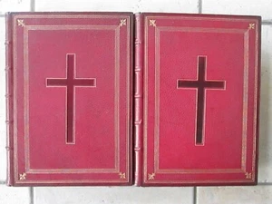 2 BREVIARIUM ROMANUM DE RATISBONNE, 1863. Reliure FOCK - Foto 1 di 24