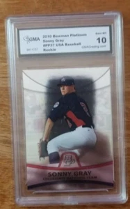 Sonny Gray 2010 Bowman Platinum USA Baseball Rookie GMA 10 - Bild 1 von 2