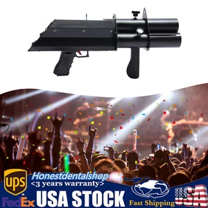 Electronic Confetti Gun Cannon Machine Rainbow Paper Sprayer Stage Effect Maker - Picture 1 of 13