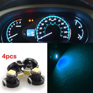 Lámpara lateral trasera cuña coche T4 azul hielo 4 piezas bombilla domo licencia mapa luz accesorios - Imagen 1 de 8