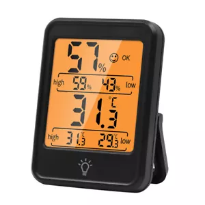 Digital Indoor Hygrometer Thermometer Raumtemperatur Luftfeuchtigkeit mit Magnet - Bild 1 von 14