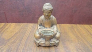 Vintage Weihrauchbrenner japanische Buddha Metall Kupferfigur Japan 4,5 Zoll - Bild 1 von 7