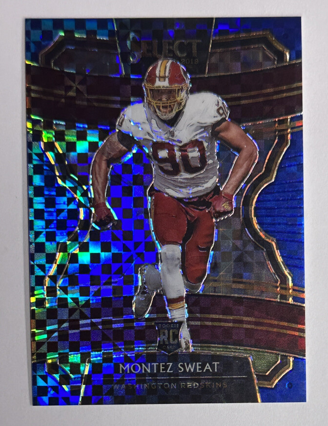 2019 Panini Select Blue Checkerboard Montez Sweat Rookie RC 120/175 #12