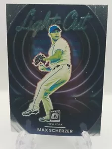 2022 Donruss Optic Lights Out Max Scherzer #LO-9 New York Mets - Picture 1 of 2