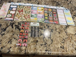 Martha Stewart Lot of 171 Stickers- Butterflies,Ladybugs,Gems,Kids,Dimensional - Picture 1 of 1