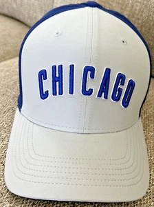 RARE Chicago Cubs Nike Vapor Classic Adjustable Baseball Cap Navy/Gray Dri-Fit - Picture 1 of 10