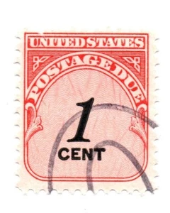 USA - 1959 - Porto fällig - Ziffernstempel - 1 ¢ gebrauchter Stempel leicht scharniert - Bild 1 von 1
