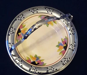 1930er Art Deco "Tulpe" Schale Umbertone Farberware Chrom von Leigh Potters - USA - Bild 1 von 7