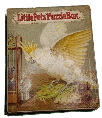 Antique Ernest Nister E.P. Dutton Little Pets' Puzzle Box. Bavaria 781   READ  - Image 1 of 4
