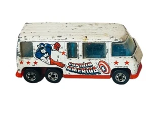 Mattel Hot Wheels Vtg Super Hero 1976 MCG Marvel Captain America Motor Home van - Picture 1 of 4