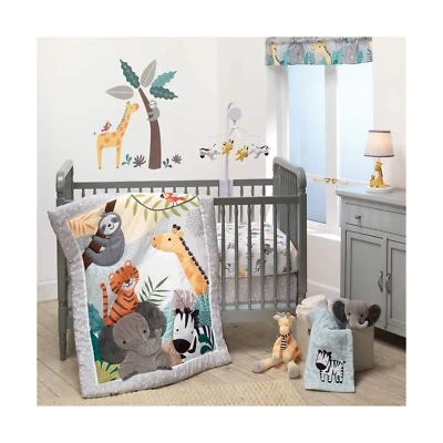Juego de cama de cuna de 3 piezas Bedtime Originals Mighty Jungle, multicolor (283003V) Foto 1 de 4