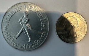 1971 New York Jets Football Schedule - Johnny Walker Red Coin 2-sided - Picture 1 of 2