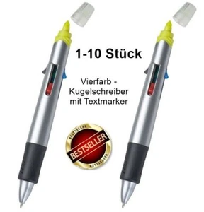 5in1 four colour ballpoint pen + integrated highlighter multi colour ballpoint pen - Picture 1 of 12