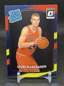 2017-18 Donruss Optic Lauri Markkanen Red Yellow Prizm Rated Rookie RC #159