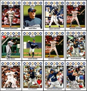 2008 Topps Milwaukee Brewers (14) Card Lot - Almost Gone – Get Yours Before T... - Picture 1 of 4