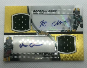 2011 Topps Finest Dual Autograph Dual Relic Randell Cobb Alex Green ROOKIE 9/10 - Picture 1 of 2