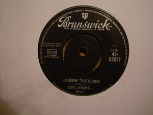 EARL GRANT,  LEARNIN' THE BLUES,  BRUNSWICK RECORDS 1962 EX+ - Picture 1 of 2