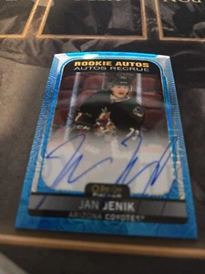 2021-22 O-Pee-Chee Platinum Blue Traxx Rookie Auto Jan Jenik R-JJ - Picture 1 of 2