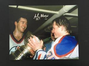 ANDY MOOG AUTOGRAPHED EDMONTON OILERS 8 X 10 PHOTO C.O.A. - Picture 1 of 5