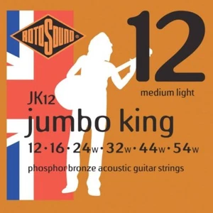 Cuerdas acústicas Rotosound JK12 Jumbo King Phosphor Bronze 12-54 - Imagen 1 de 1
