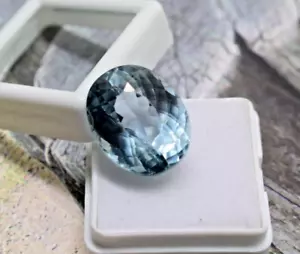 Pietra preziosa acquamarina blu chiaro naturale 24,75 ct 19 x 15 x 10 mm acqu... - Foto 1 di 7