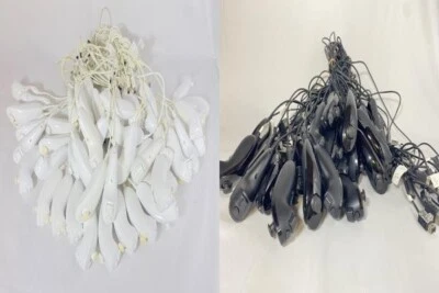 Nintendo Wii Nunchuck Controller Ufficiale Bianco Nero RVL-004 Wii U 1~100 unità - Immagine 1 di 4