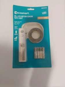 Ecosmart 38 inch LED Motion Sensor Tape Light Battery Operated Neutral A 83 - Picture 1 of 2