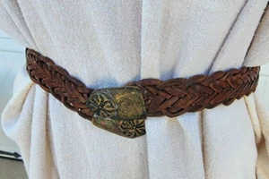 Cinturón de cuero unisex 30-36" persa romano griego LARP utilería de película Alexander - Imagen 1 de 9