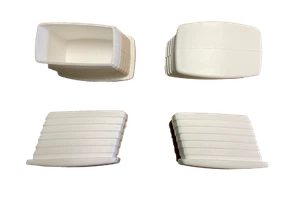 Bodenschoner 4er Set für Kettler ROMA Hocker weiß 01038-000 - Bild 1 von 3
