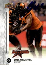 Joel Figueroa Signed 2018 Upper Deck CFLPA All Star card BC Lions