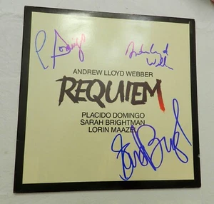 "Requiem" LP, SIGNED - ANDREW LLOYD WEBBER, PLACIDO DOMINGO, SARAH BRIGHTMAN - Picture 1 of 5