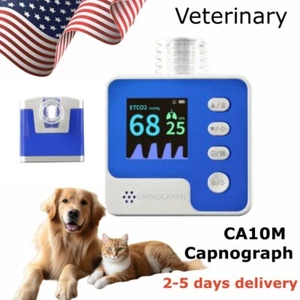 VET Animal Capnograph Mainstream EtCO2 AWRR End-tidal CO2 Respiratory Monitor - Picture 1 of 11