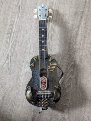 Unique Steampunk Ukulele, great look for your collection - Image 1 of 4
