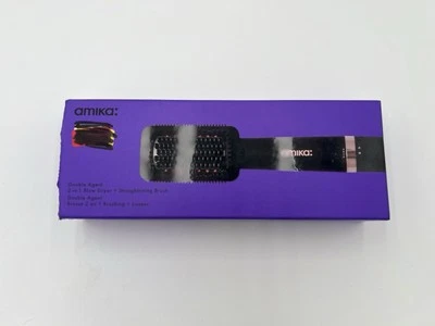 Amika Double Agent 2-in-1 Blow Dryer + Straightening Brush Open Box - Image 1 of 4