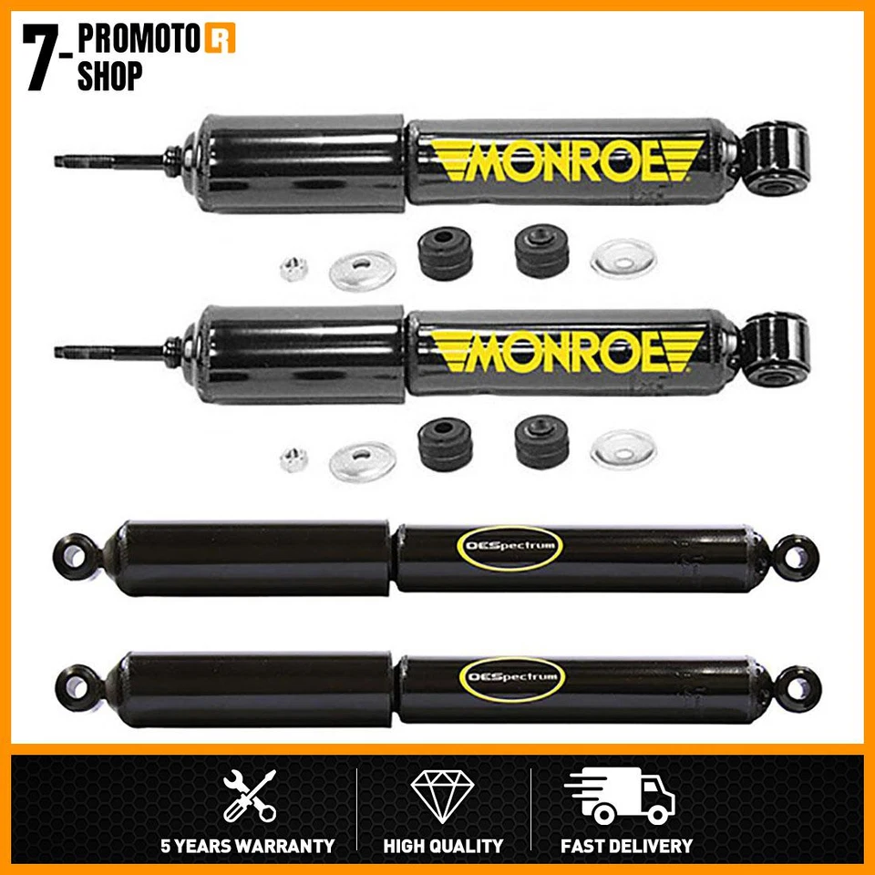 4 Amortiguadores y puntales delanteros traseros Monroe para Nissan 720 1983-1986 Foto 1 de 3