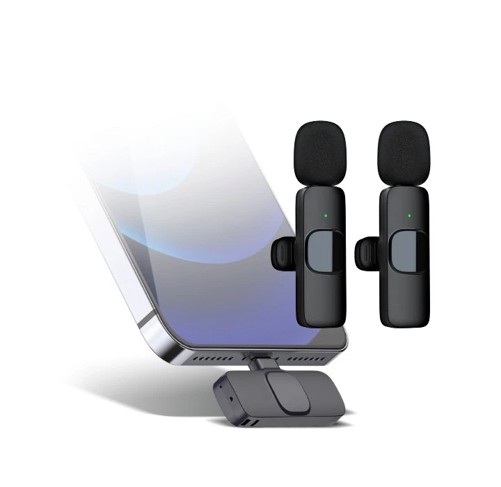 DOPPIO RADIOMICROFONO LIGHTNING PER VLOGGER (VLOG 2LT) ULTRALEGGERI - Immagine 1 di 1