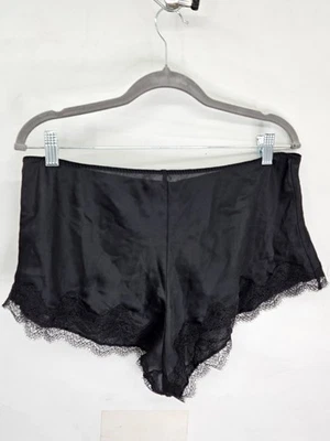 Victoria Secret Satin Jacquard High Rise Lace Trim Cheeky Sleep Shorts Size L - Image 1 of 4
