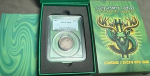 1876 25c Seated Liberty Silver Quarter PCGS XF45 CAC Vault Box Buck N Rips Top - Picture 1 of 6