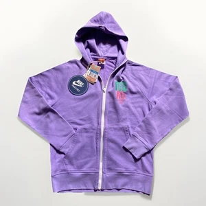 Nike Track & Field Mens (M) Size Light Purple Heavy Vintage Hoodie w Logos NWT - Picture 1 of 12