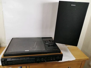 Sony Stereo Music System HMK-33B Radio Tuner Cassette Turntable & 1 Speaker - Picture 1 of 23
