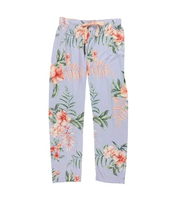 P.J. Salvage Womens Floral Print Pajama Lounge Pants, Blue, Small - Image 1 of 2