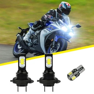 3x LED Headlight Parking Lights Bulbs Set White For Yamaha YZF R3 2015-2018 - Picture 1 of 9