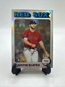 2024 Heritage High Number Justin Slaten Rookie Silver Refractor /225 - Picture 1 of 2